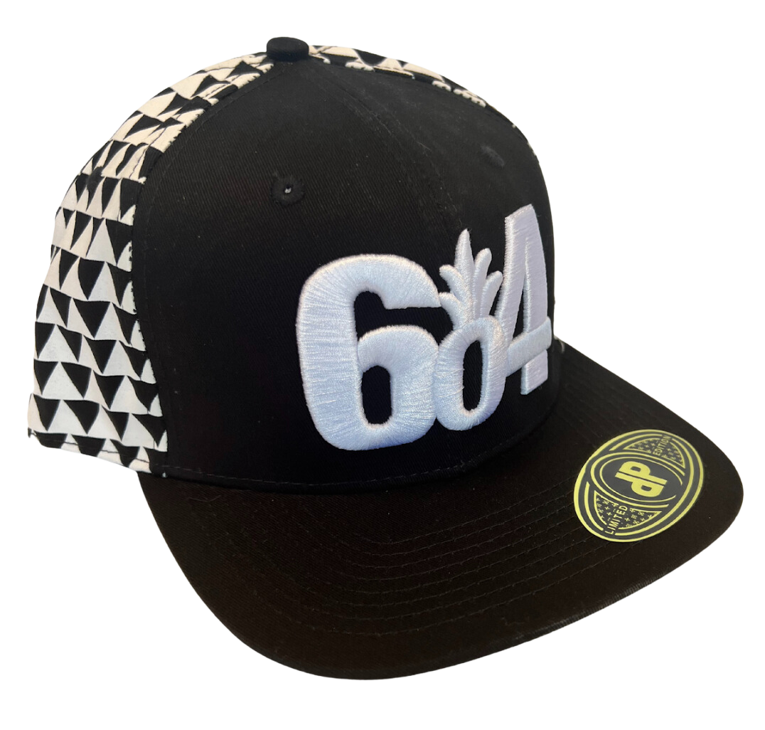 White 604 Tribal Snapback