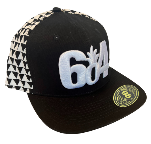 White 604 Tribal Snapback