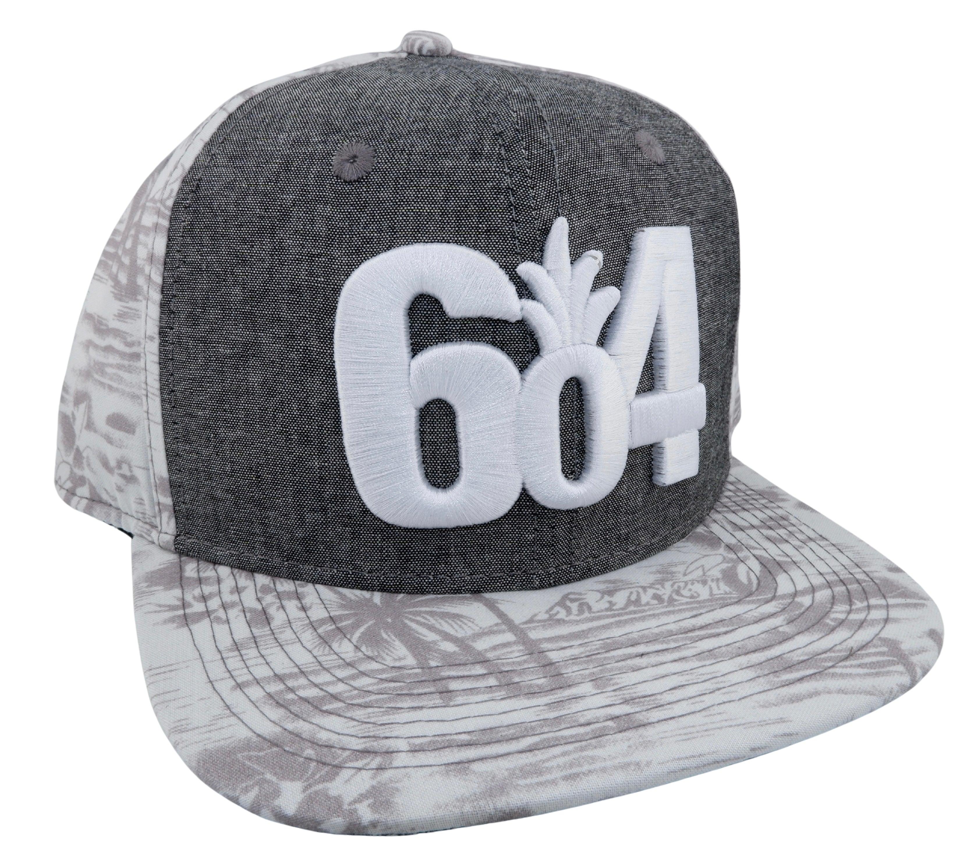 Gray/Denim Hawai'i Beach Flat Snapback