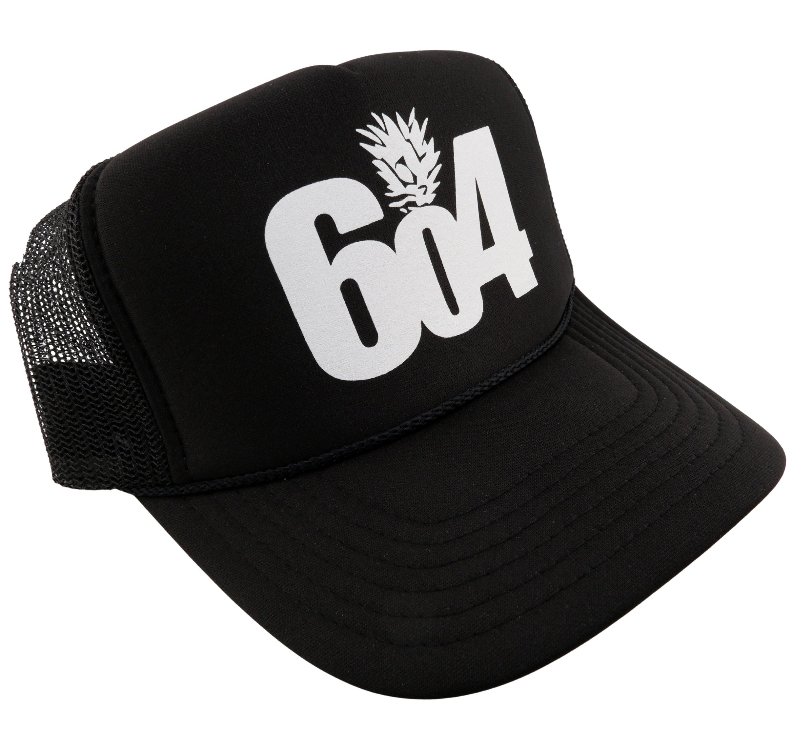 Black/White 604 Trucker Hat