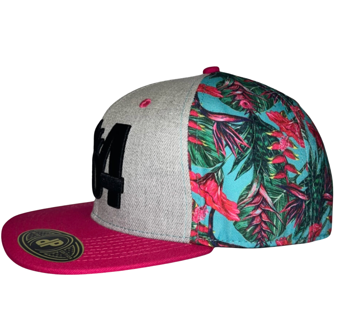 604 Pink Florescent Plant Snapback