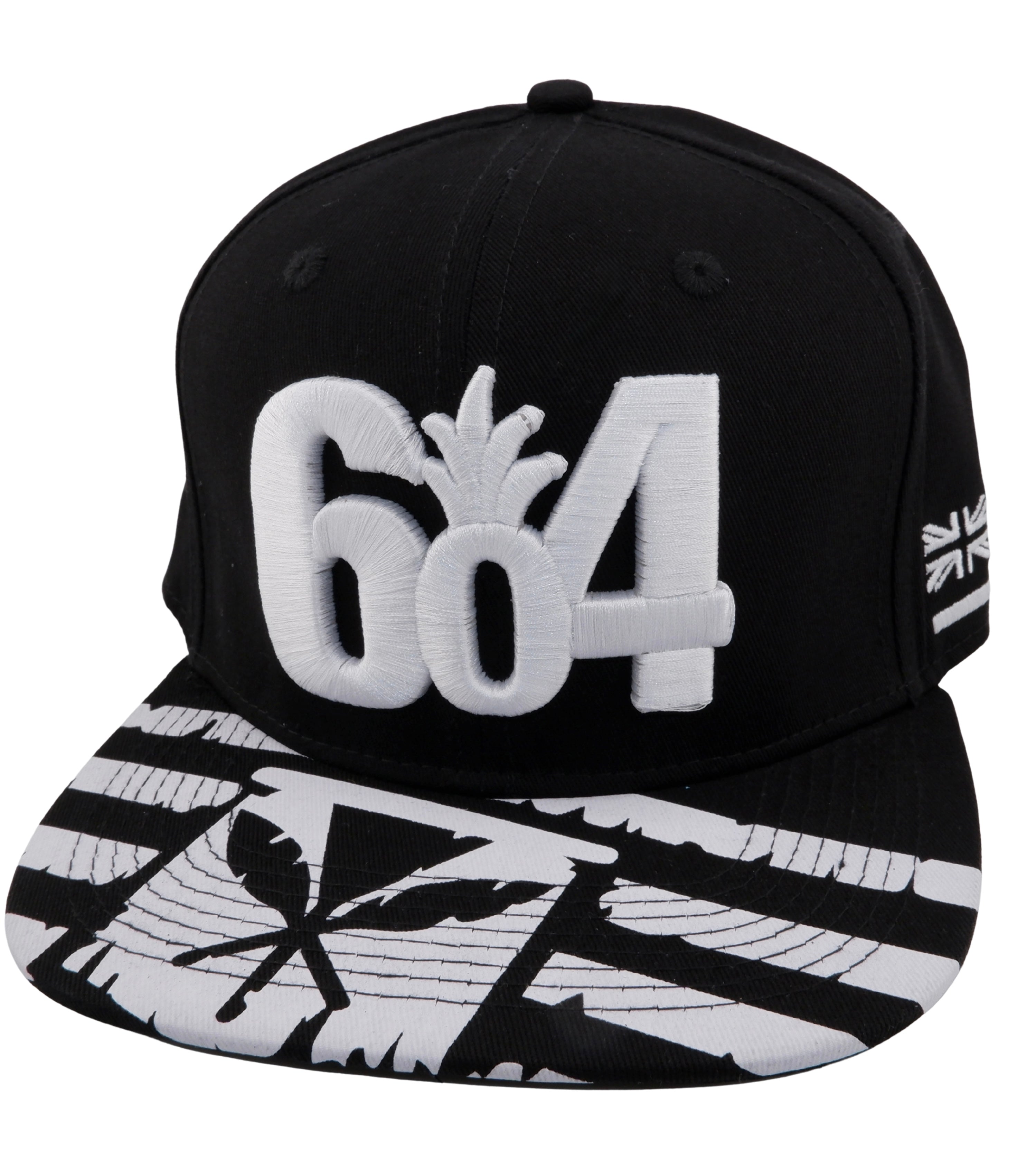 Black/White Maoli Flat Snapback