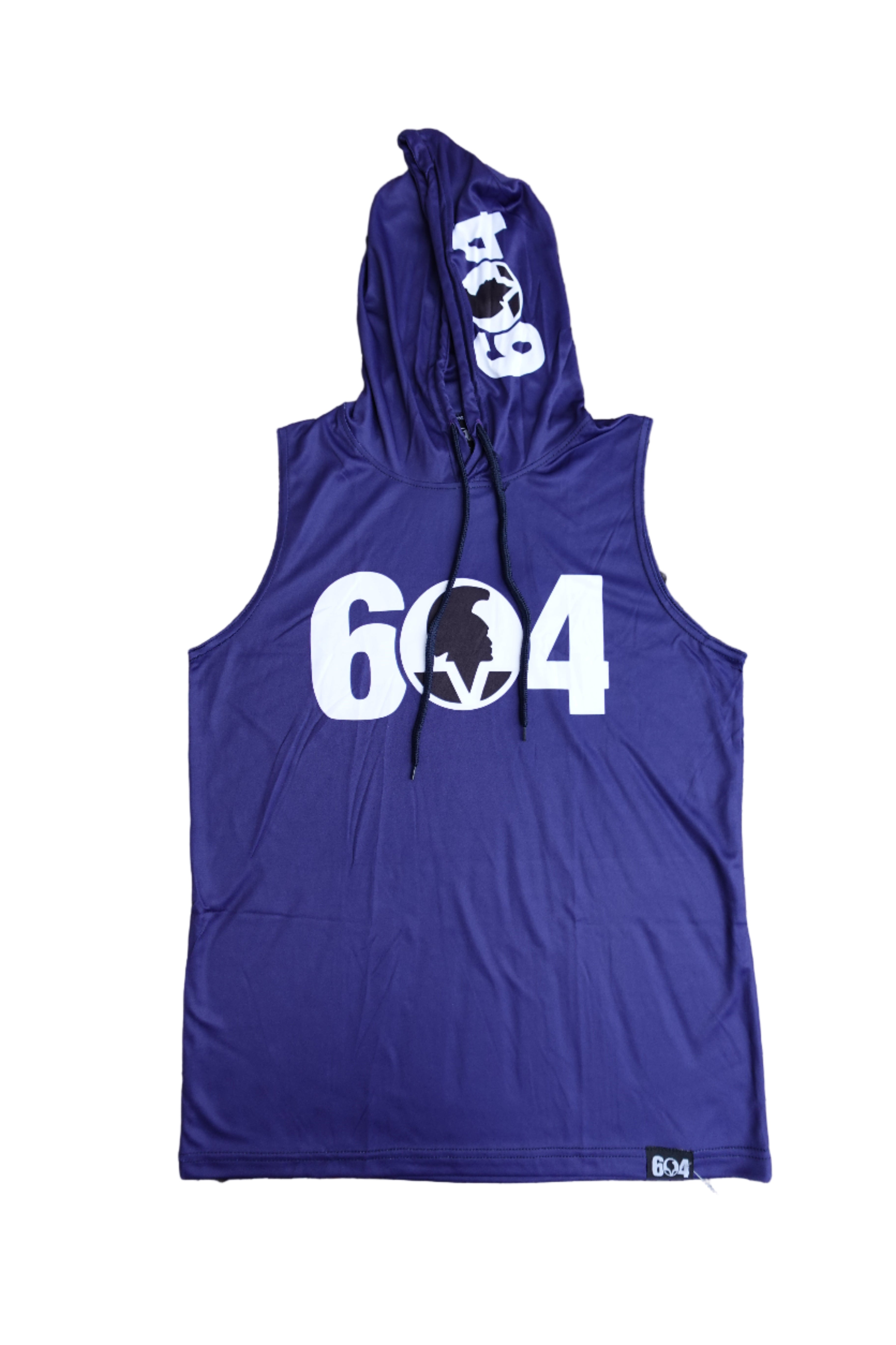 Sleeveless Jersey Hoodie