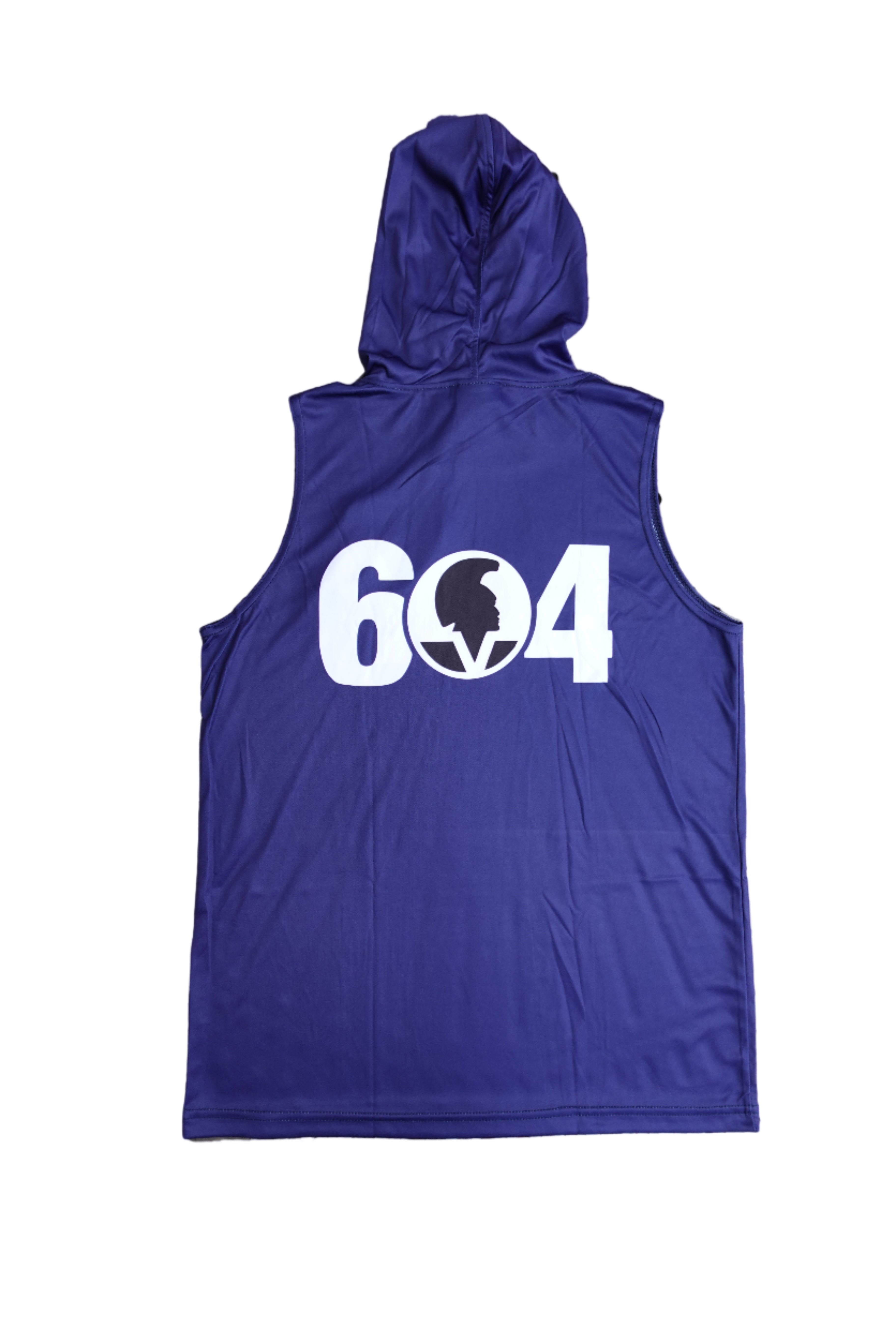 Sleeveless Jersey Hoodie