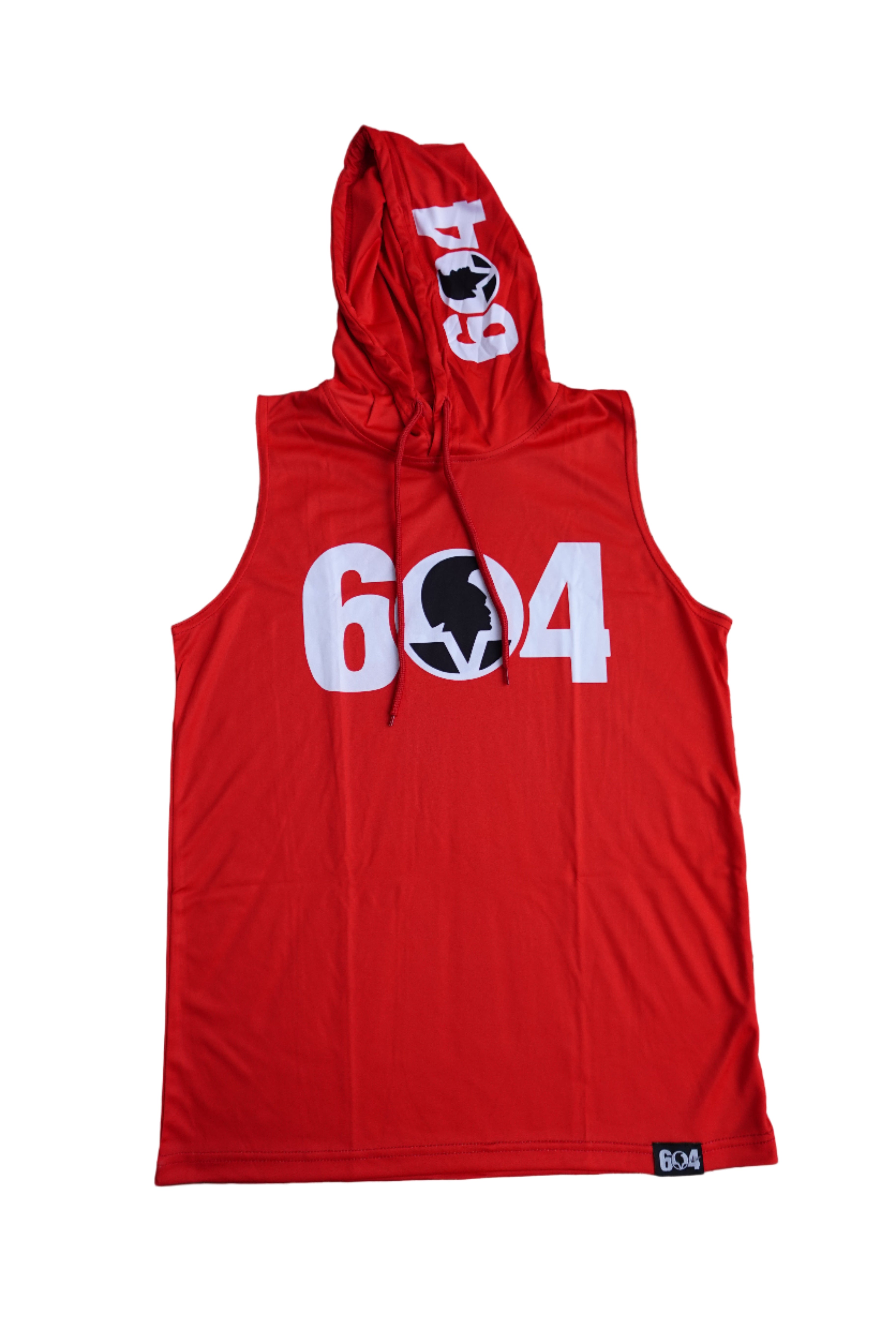 Sleeveless Jersey Hoodie