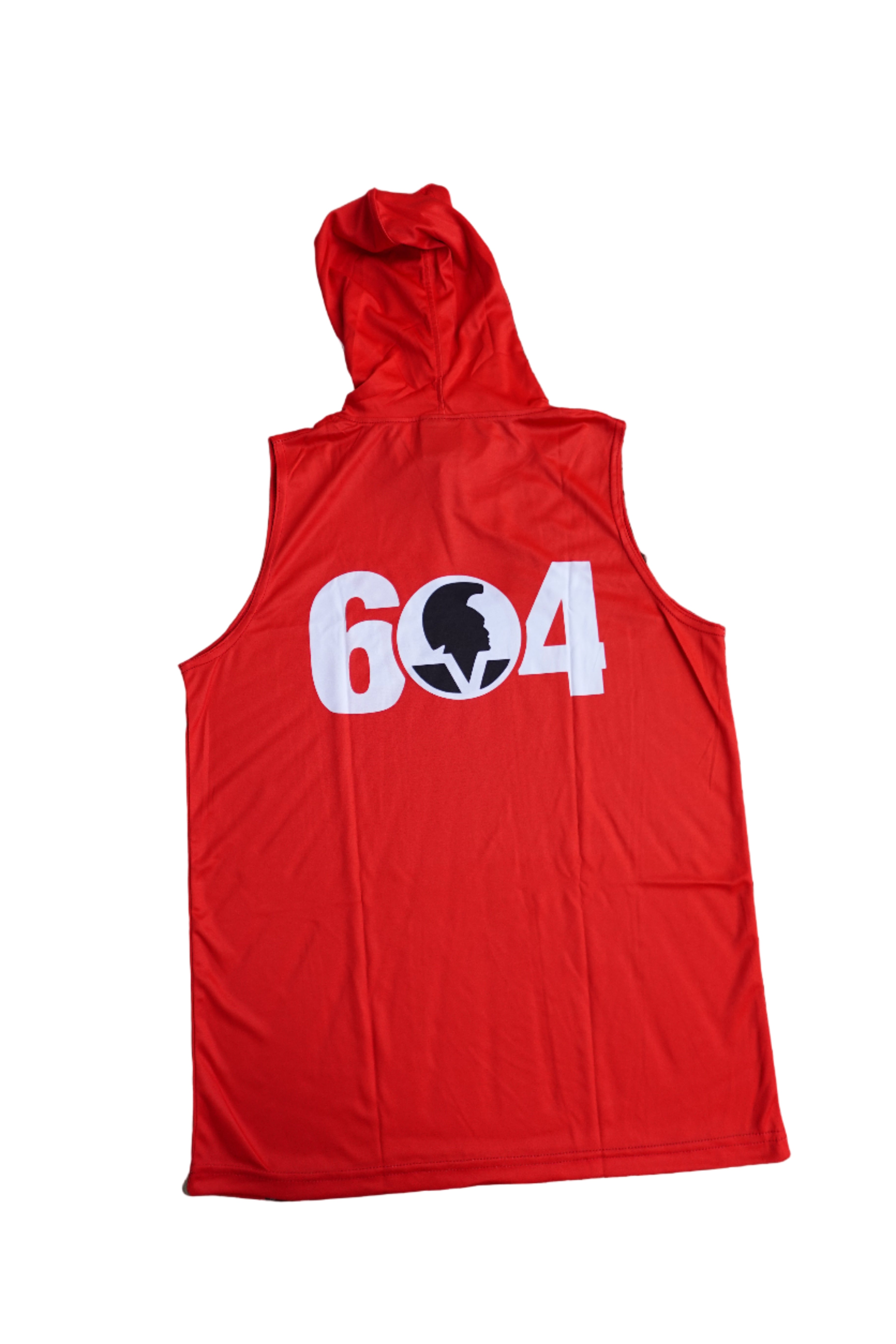 Sleeveless Jersey Hoodie
