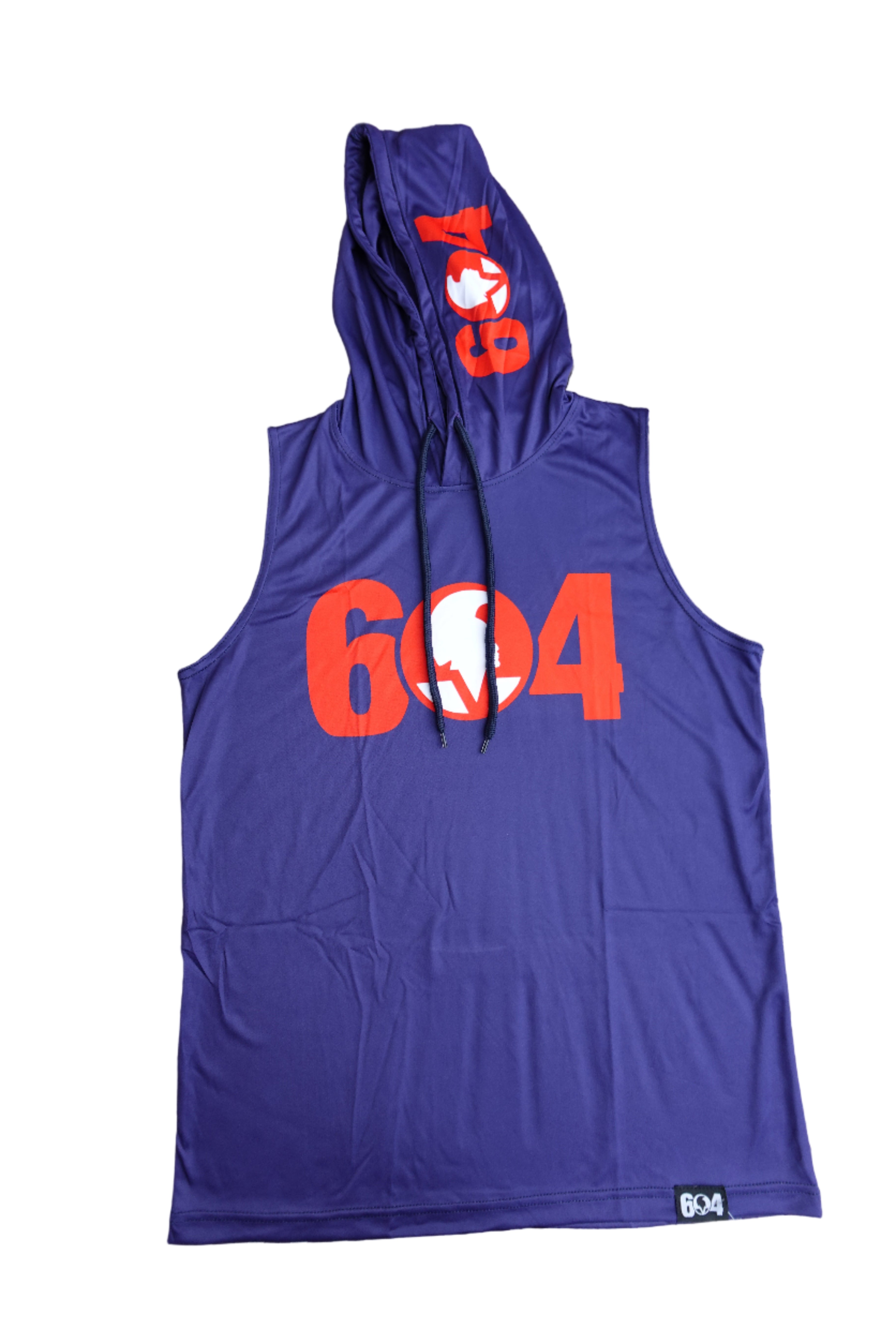 Sleeveless Jersey Hoodie