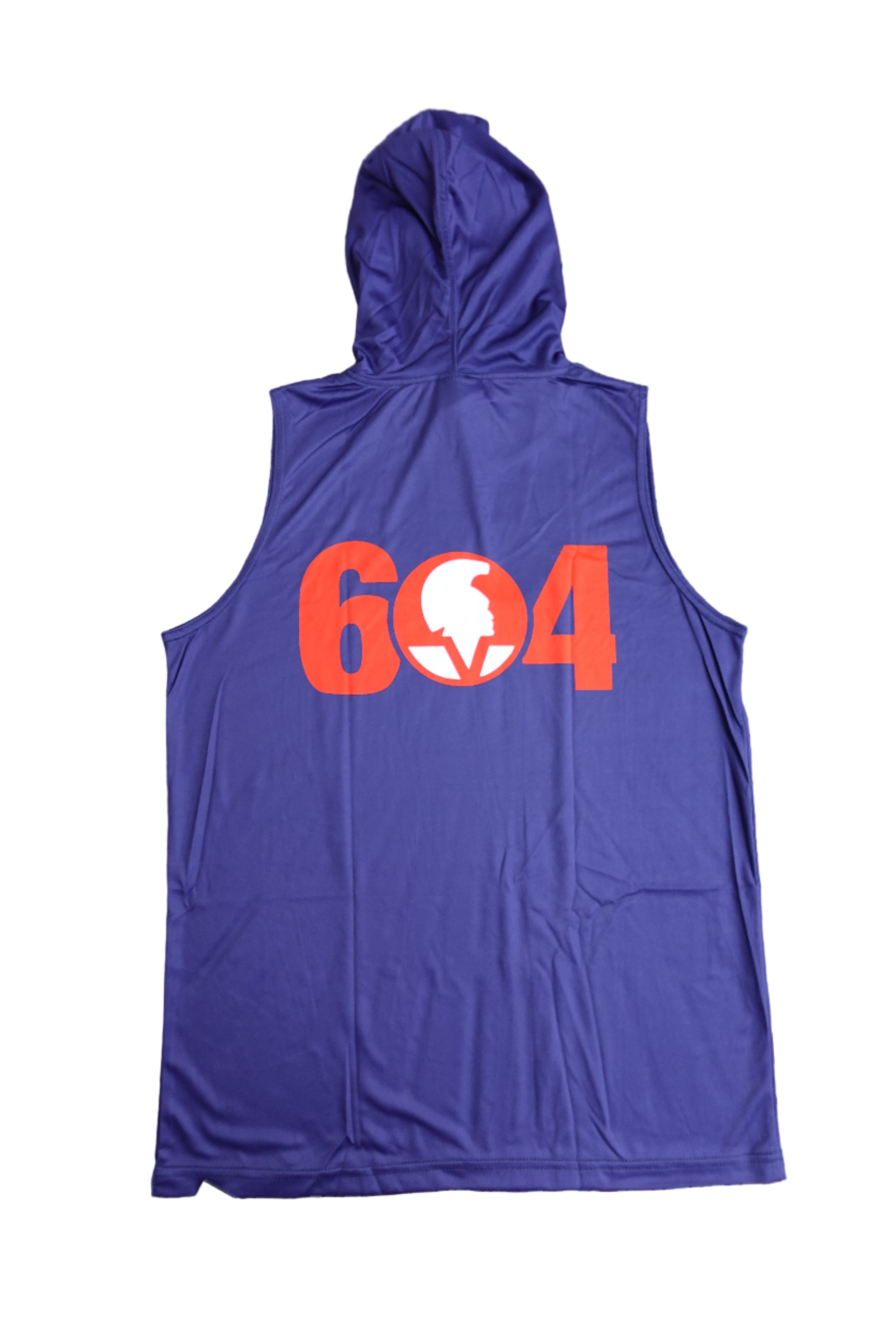 Sleeveless Jersey Hoodie