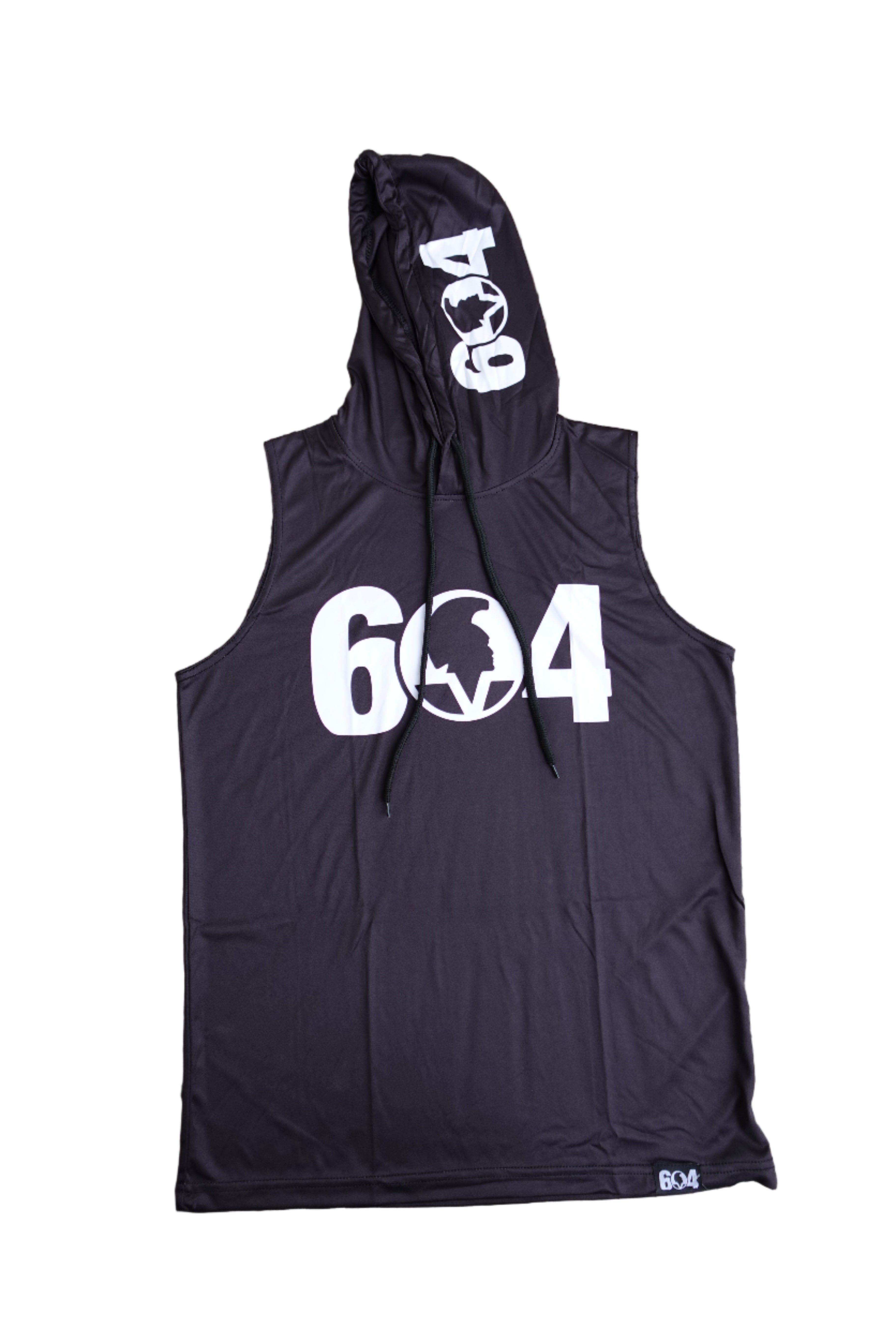 Sleeveless Jersey Hoodie