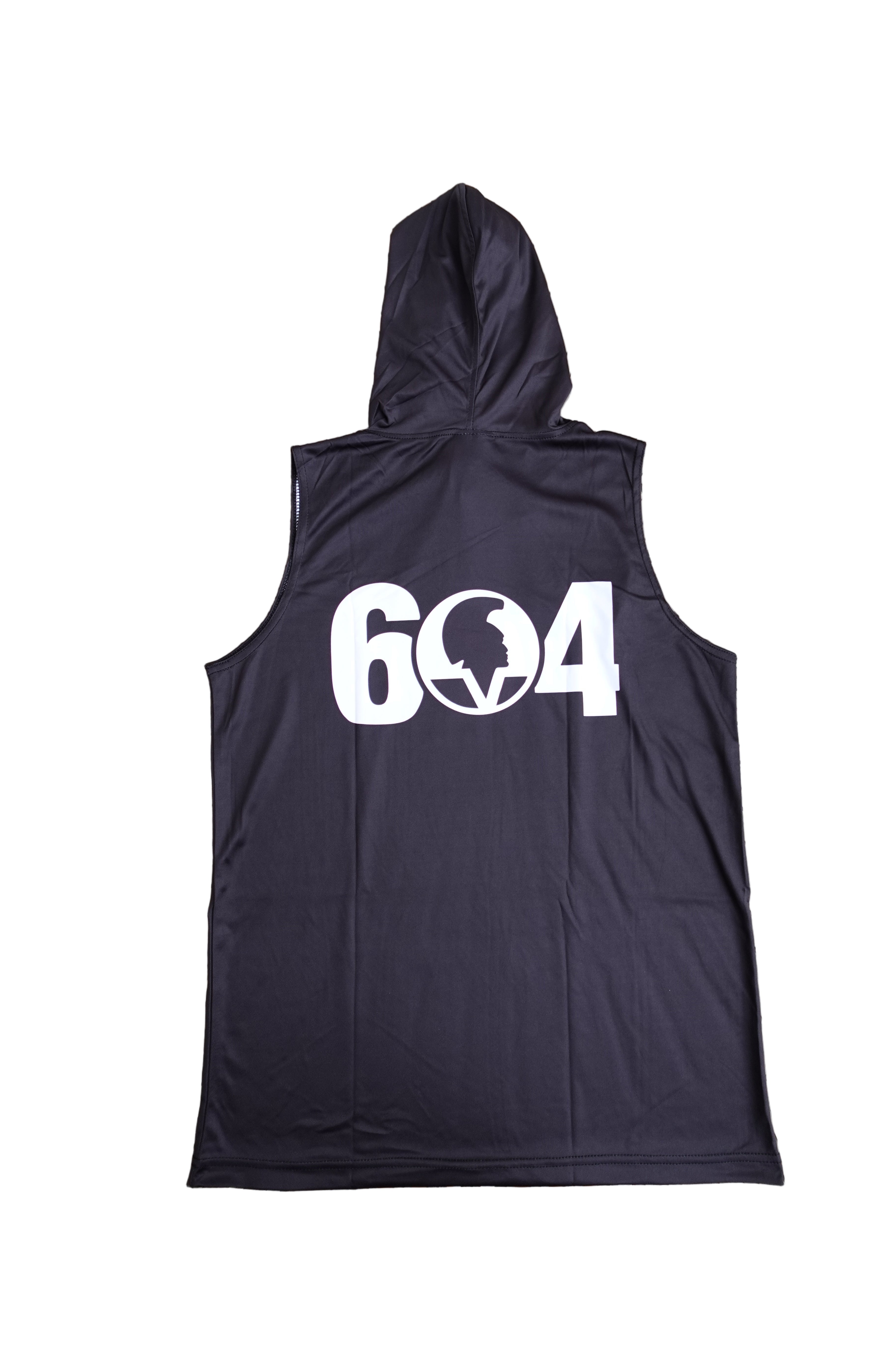 Sleeveless Jersey Hoodie