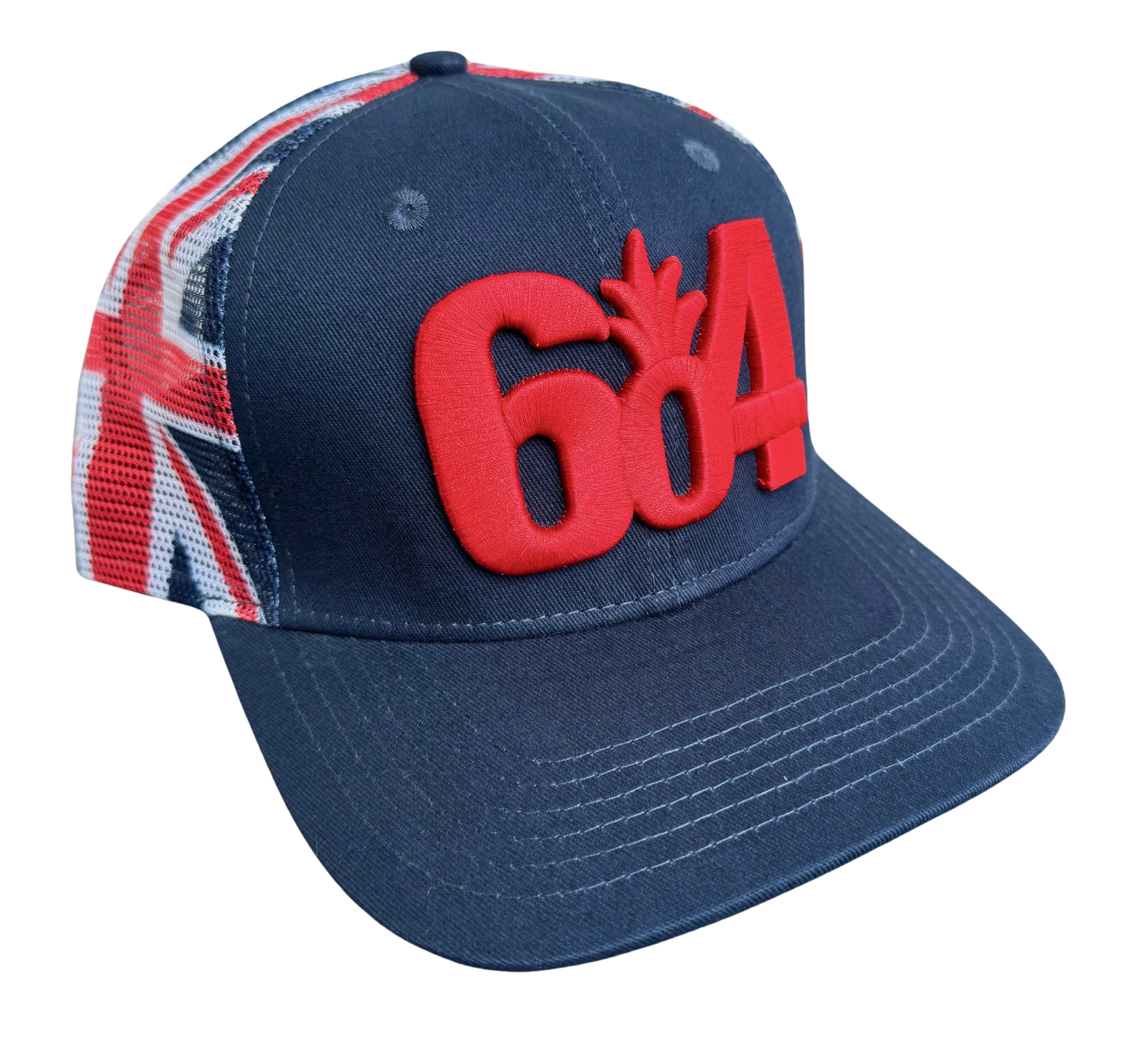 Hawaiian Flag 604 Trucker Flat Snapback