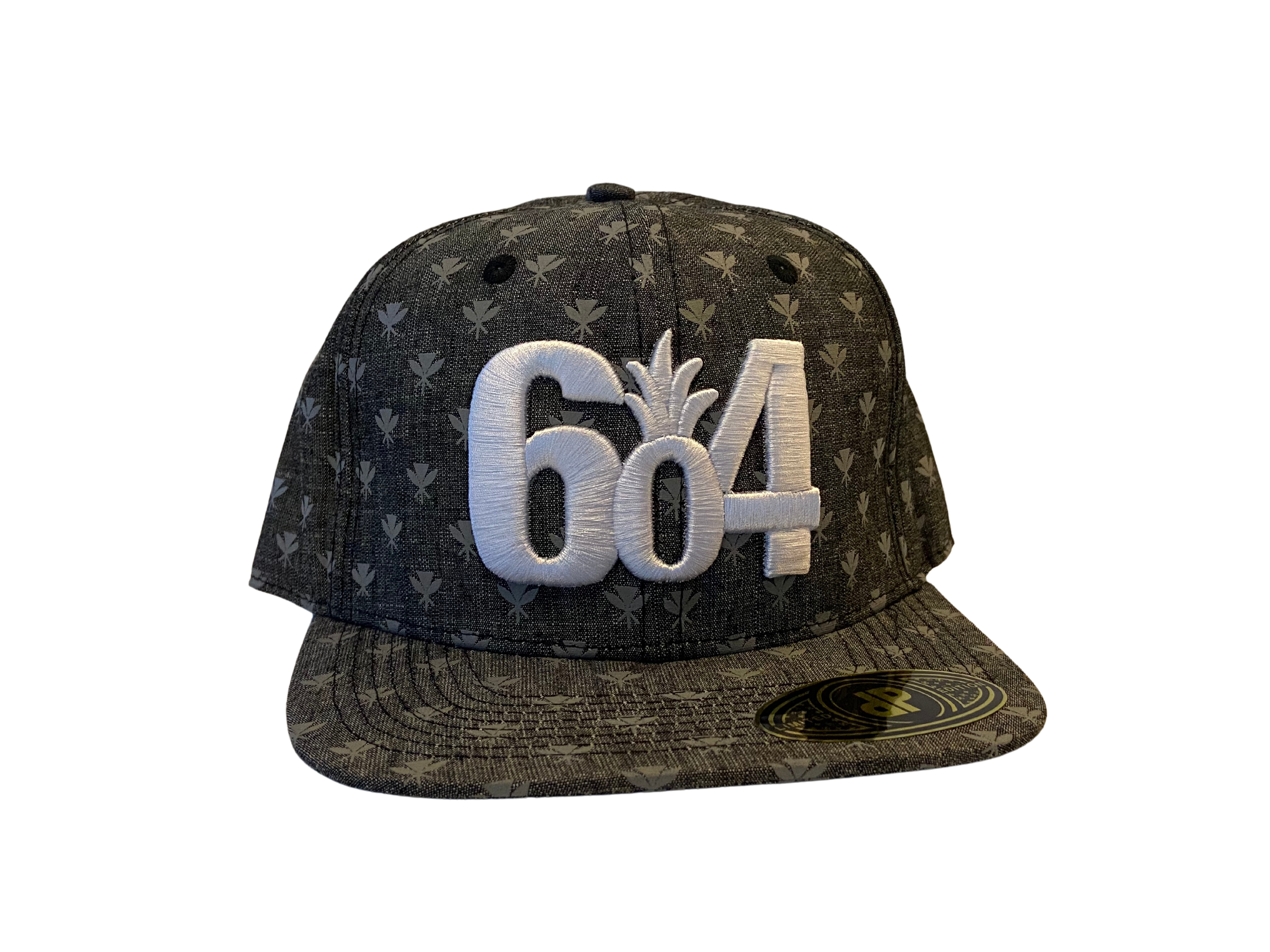 Grey Kahili Flat Snapback