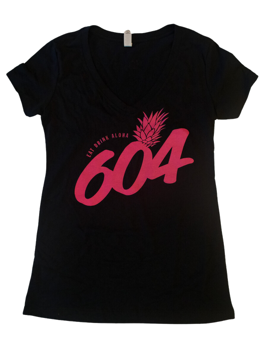 Black/PInk Papple Women's Tee