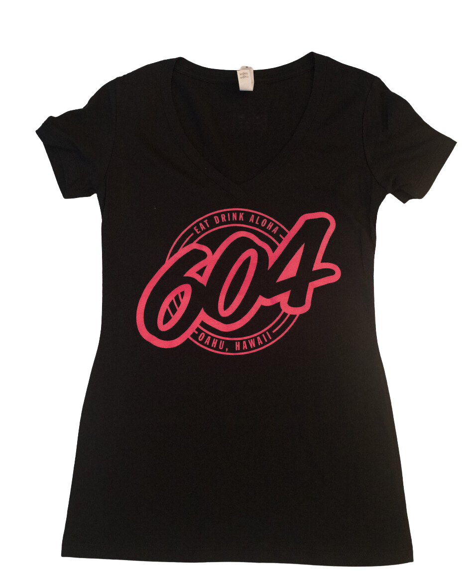 Black/Pink 90210 Women's Tee