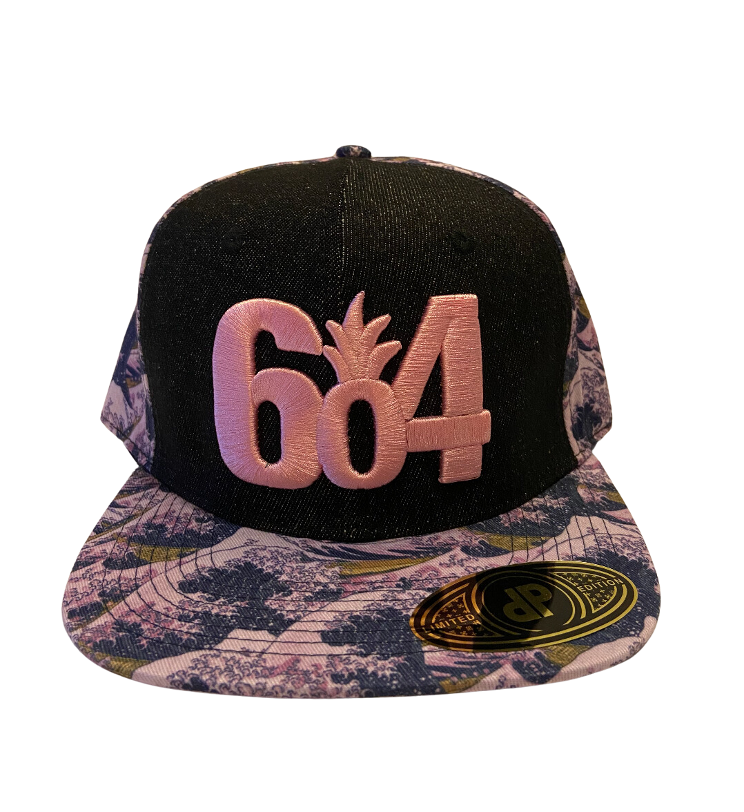 Pink/Denim Flat Snapback