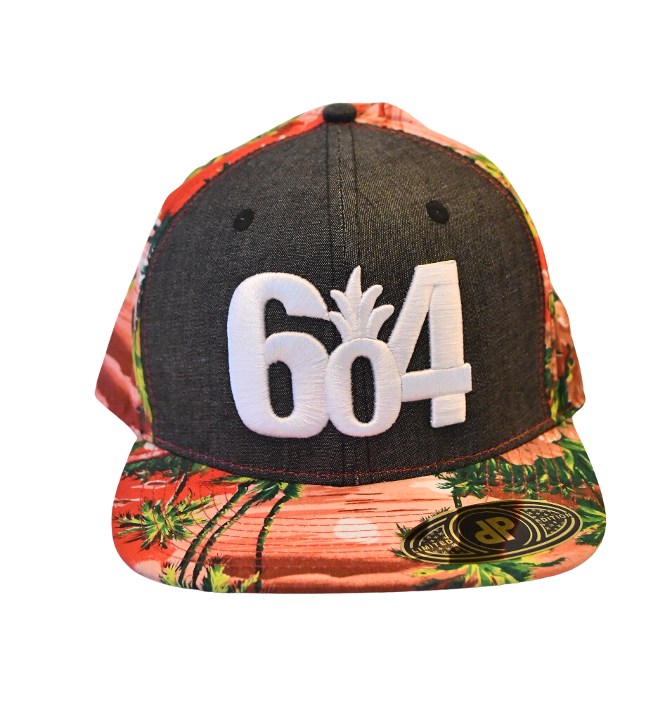 Red Hawaii Beach Flat Snapback